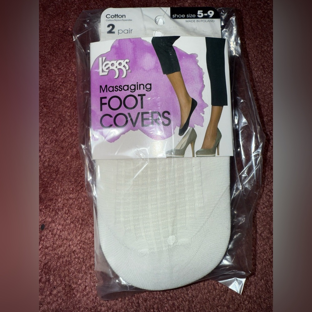 Leggs‎ White Foot Covers 6Pairs - 3 packs!